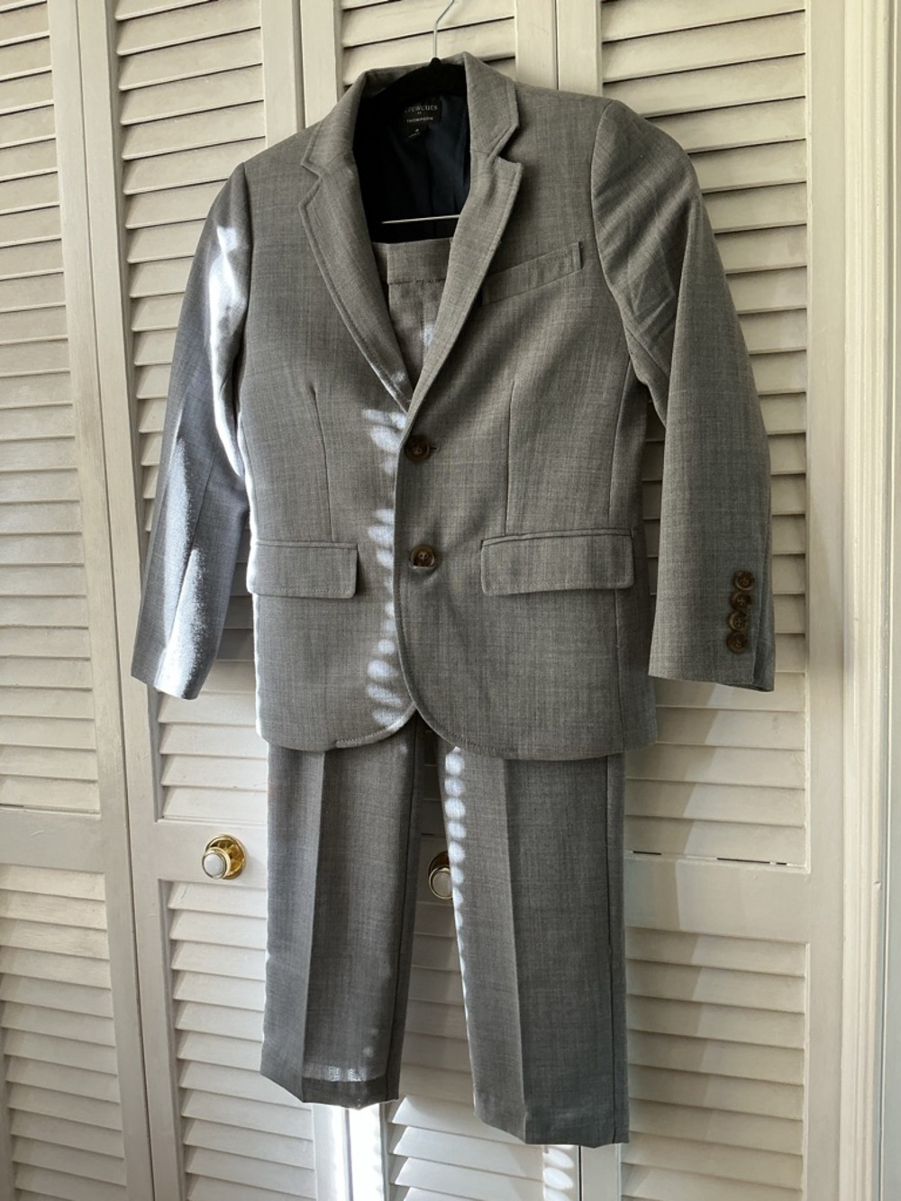 Boys Crewcuts Thompson Gray Matching 2 Piece Suit Size 8